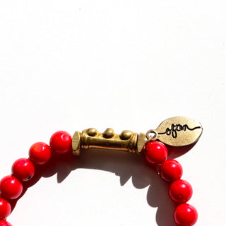 Red Coral | Beaded Bracelet