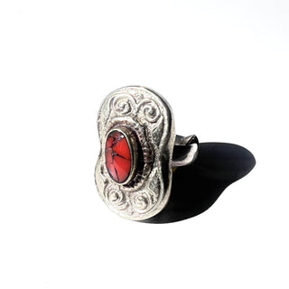 Red Coral | Tibetan Gemstone Rings