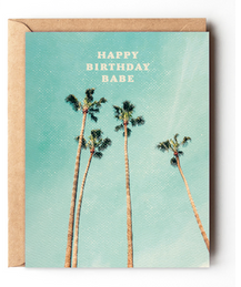Happy Birthday Babe Palm Tree | Note Card