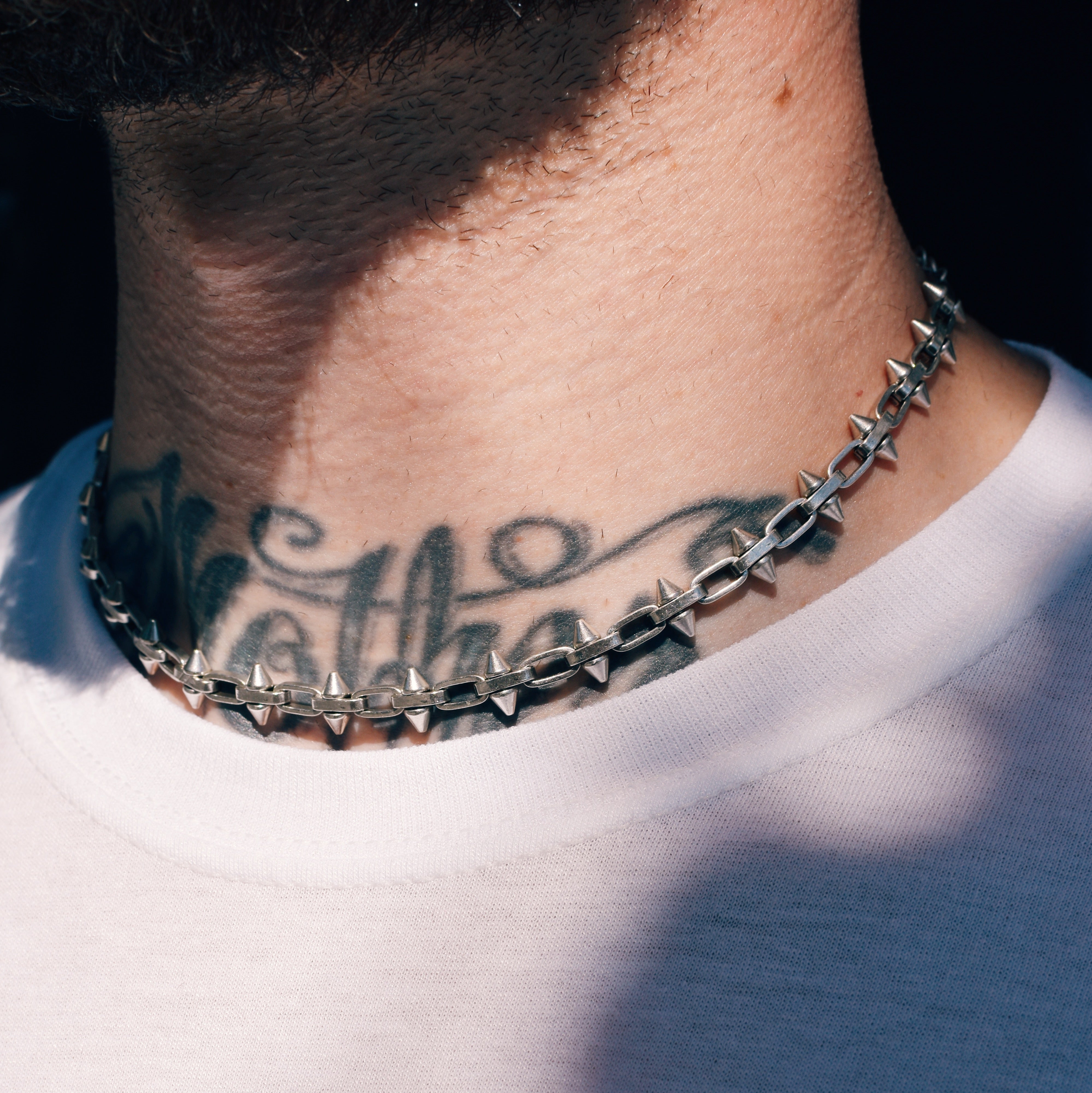 Silver Spike Choker Necklace – Often Wander