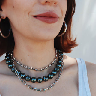 Midnight Pearl | Choker Necklace