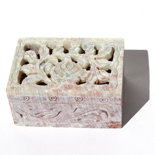 Carved Soapstone Treasure Box