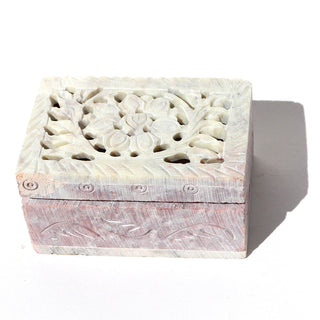 Carved Soapstone Treasure Box