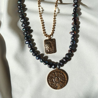 Stardust Pearl Amulet | Necklace
