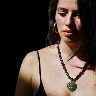 Stardust Pearl Amulet | Necklace
