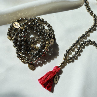 Titanium Pyrite | Mala Necklace