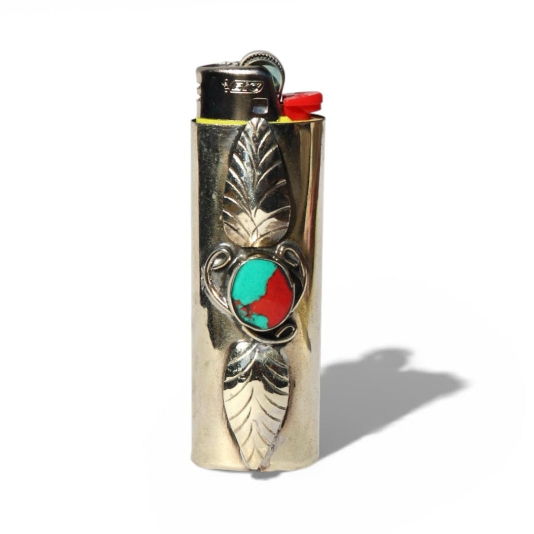 cigarette lighter covers Stinger BIC Case w/ Car Emergency Window Breaker, Fidget Spinn Lighter Cover - Handmade Beaded