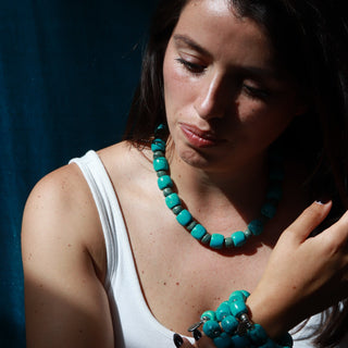Turquoise + Guatemalan Jade | Necklace