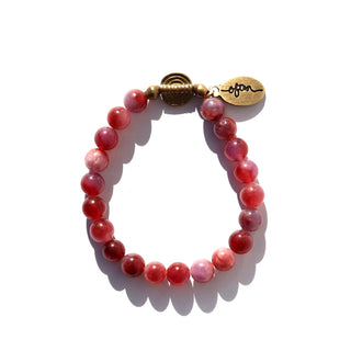 Watermelon Jade | Beaded Bracelet