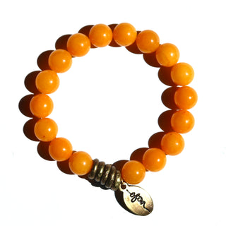 Yellow Jade | Beaded Bracelet