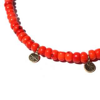 Coral Sunburst | Choker Necklace
