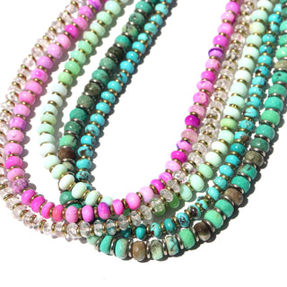 Mint Chrysoprase Heart Line | Necklace