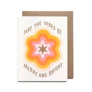 Merry And Bright Vibes | Note Card