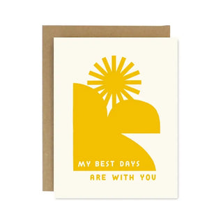 My Best Days Are With You | Note Card