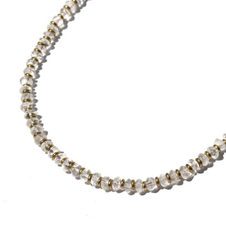 Clear Quartz Heart Line | Necklace