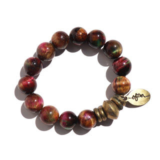 Rainbow Tiger's Eye | Beaded Bracelet