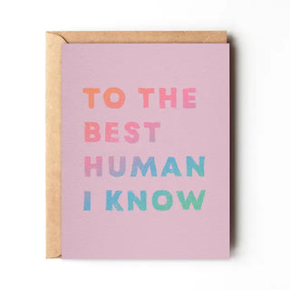 To The Best Human | Note Card