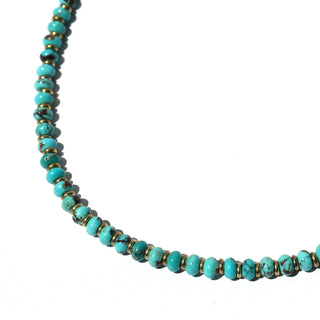 Turquoise Heart Line | Necklace