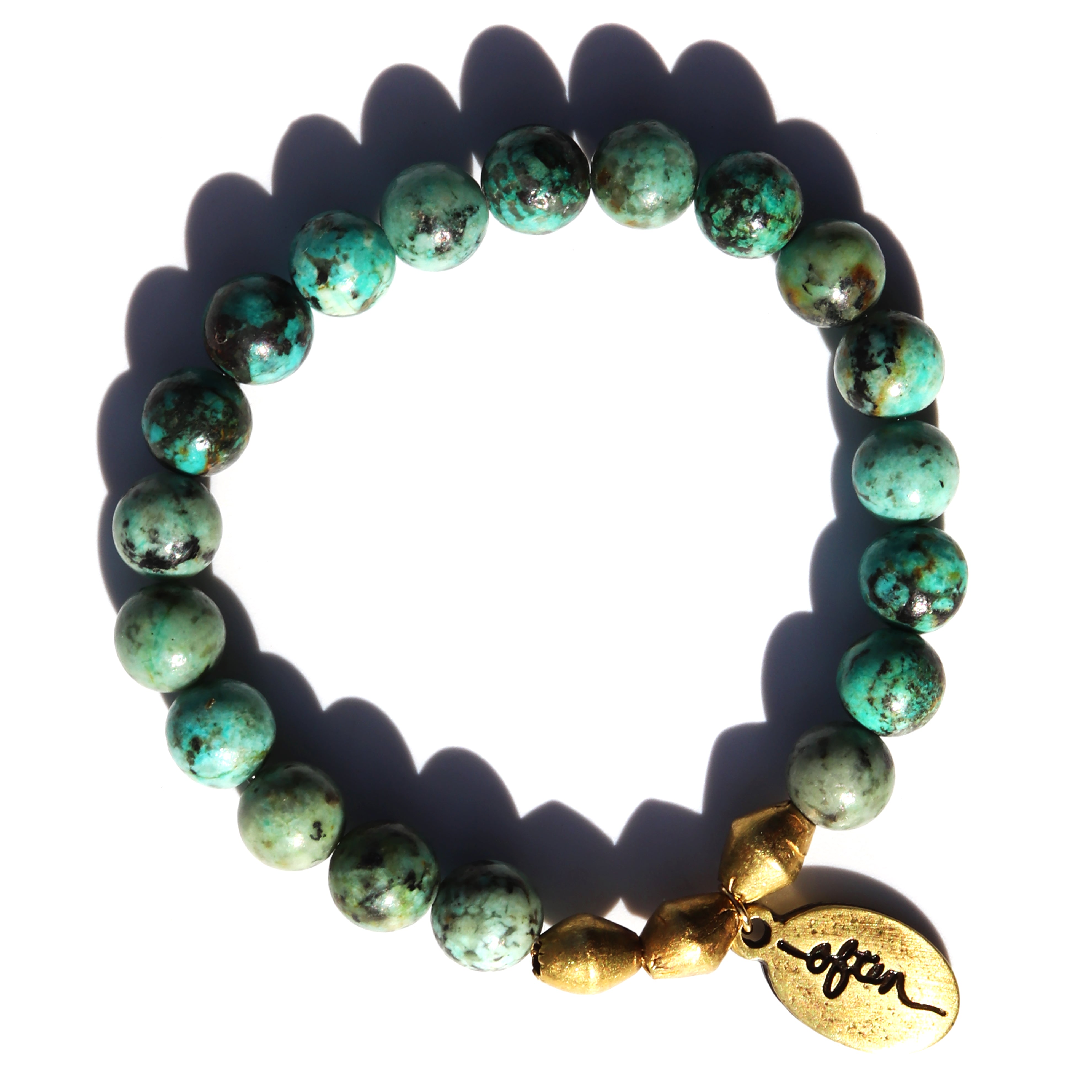 Green Gemstone African Turquoise Bracelet at Rs 200/piece in Jaipur | ID:  2851861082348