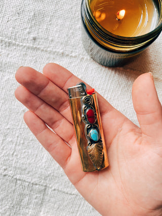 Gemstone Lighter Cases | Copper