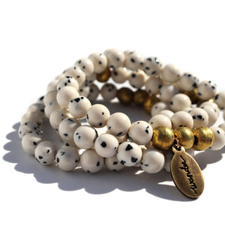 Dalmatian Jade | Beaded Bracelet