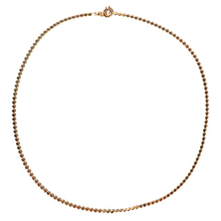 Danity dotted 18k gold overlay chain. Measuring 16" long.
