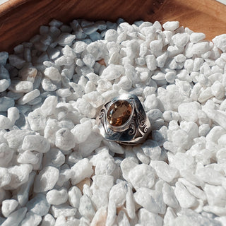 Golden Topaz | Tibetan Gemstone Rings