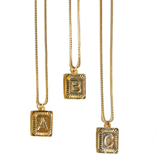 Gold Letter Pendants | Necklaces