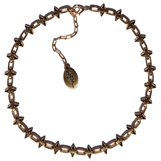  Spiked chain 24k Gold Overlay &  13" + 2.5" with extender