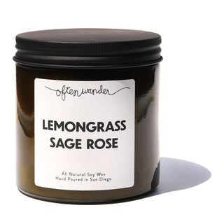 Lemongrass Sage Rose | Signature Candle