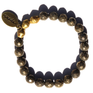 Pyrite | Small Bead | Beaded Bracelet