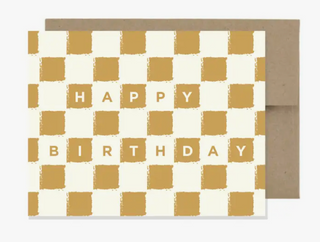 Checker Birthday | Note Card